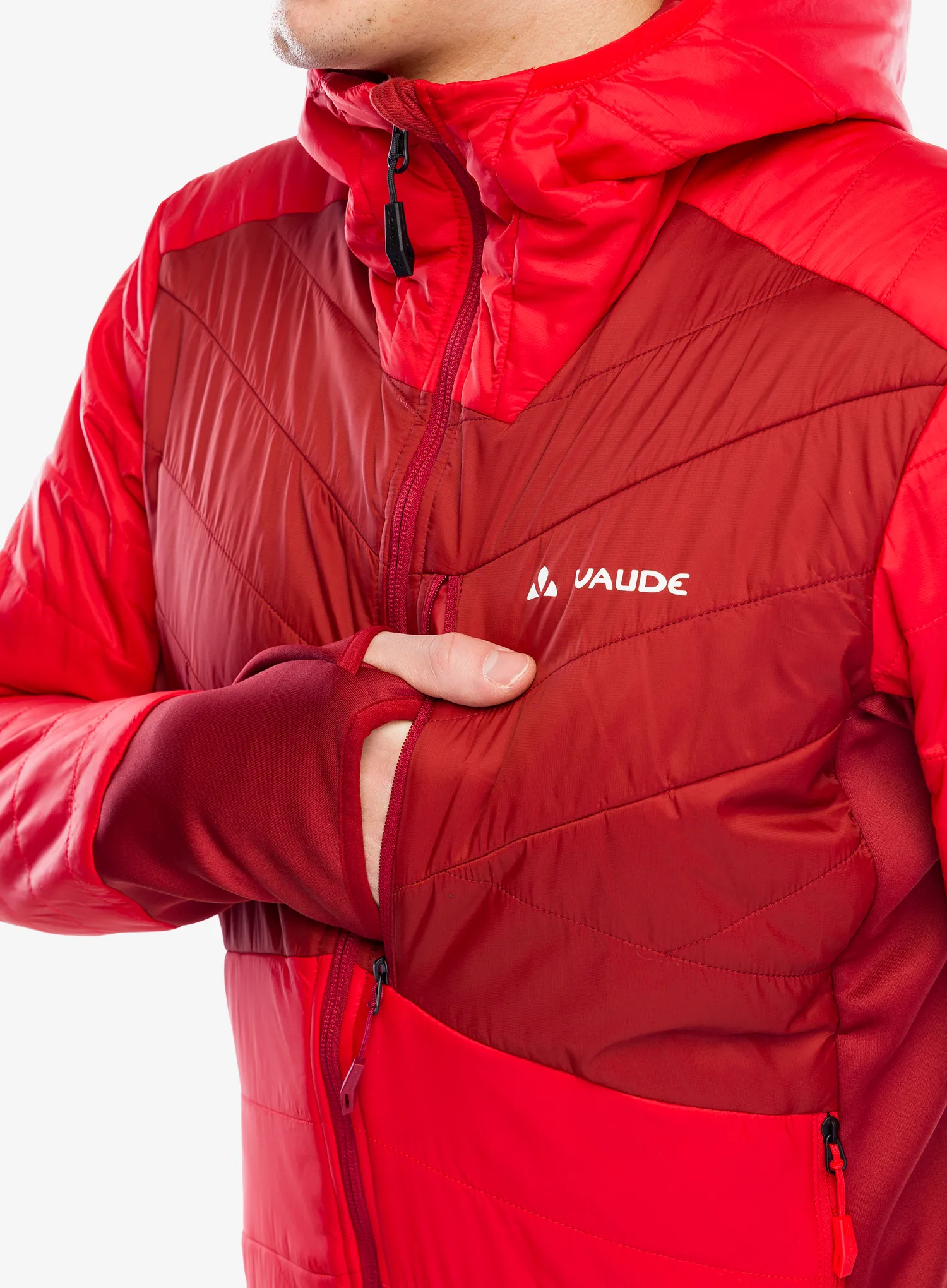 Kurtka ocieplana Vaude Sesvenna Jacket IV - red