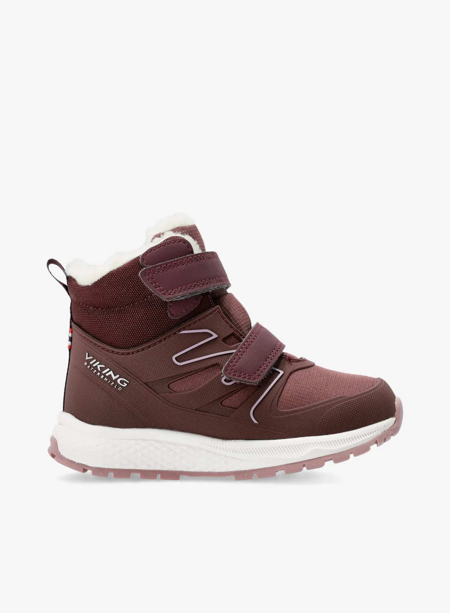 Buty dla dziewczynek Viking Equip Defence Warm WP 2V - grape/antique rose