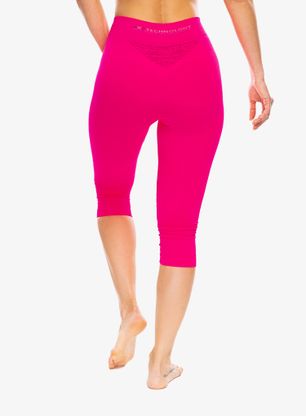 Legginsy damskie X-Bionic Energizer 4.0 Pants 3/4 - flamingo/anthracit