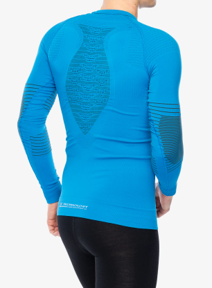 Bluza termoaktywna X-Bionic Energizer 4.0 Shirt Round Neck - blue/anth