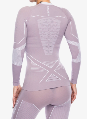 Bluza termoaktywna damska X-Bionic Energy Accumulator Light Shirt LS - lavender/arctic white