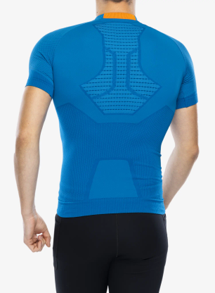 Koszulka X-Bionic Invent 4.0 Run Speed - teal blue/kurkuma orange
