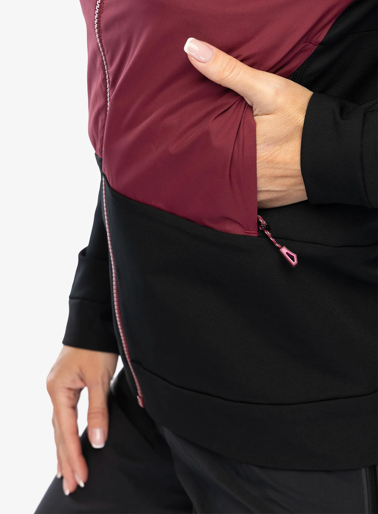 Kurtka softshellowa damska Ziener Nakima - black/berry