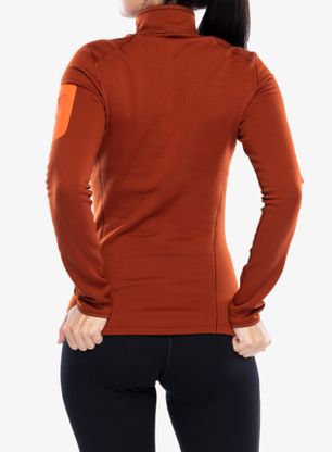 Bluza termoaktywna damska Arcteryx Kyanite Baselayer Zip Neck - sequoia/solaris
