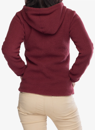 Polar damski Berghaus Darria FZ Hooded Jacket - garnet