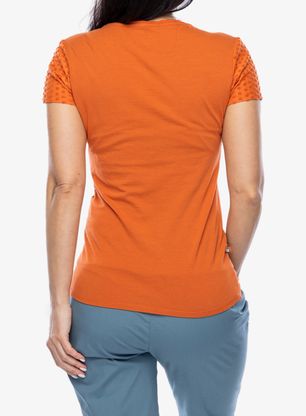 Koszulka wspinaczkowa damska E9 Amma - saffron