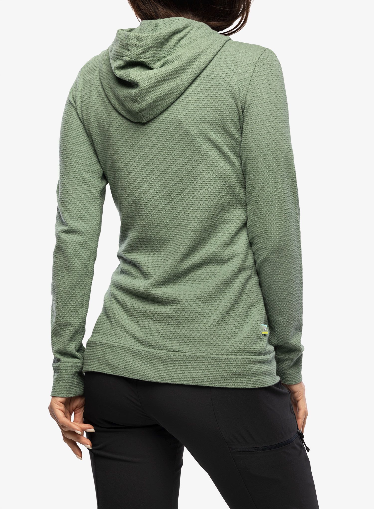 Bluza z kapturem damska E9 Ita - agave