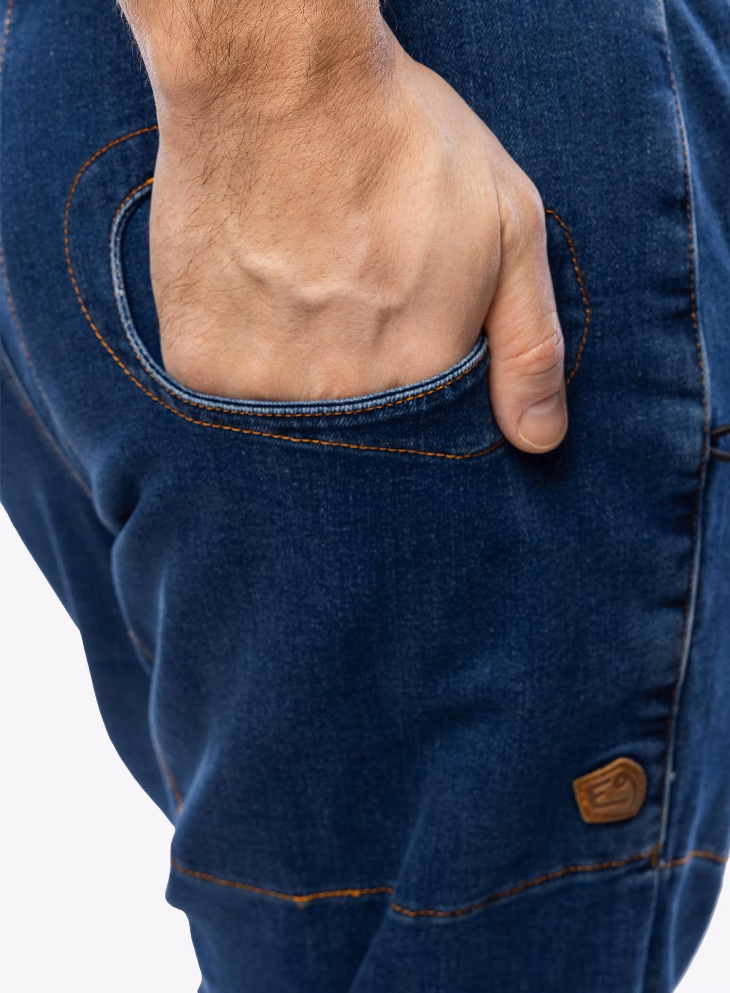 Spodnie wspinaczkowe E9 Rondo Denim 2.3 - blue