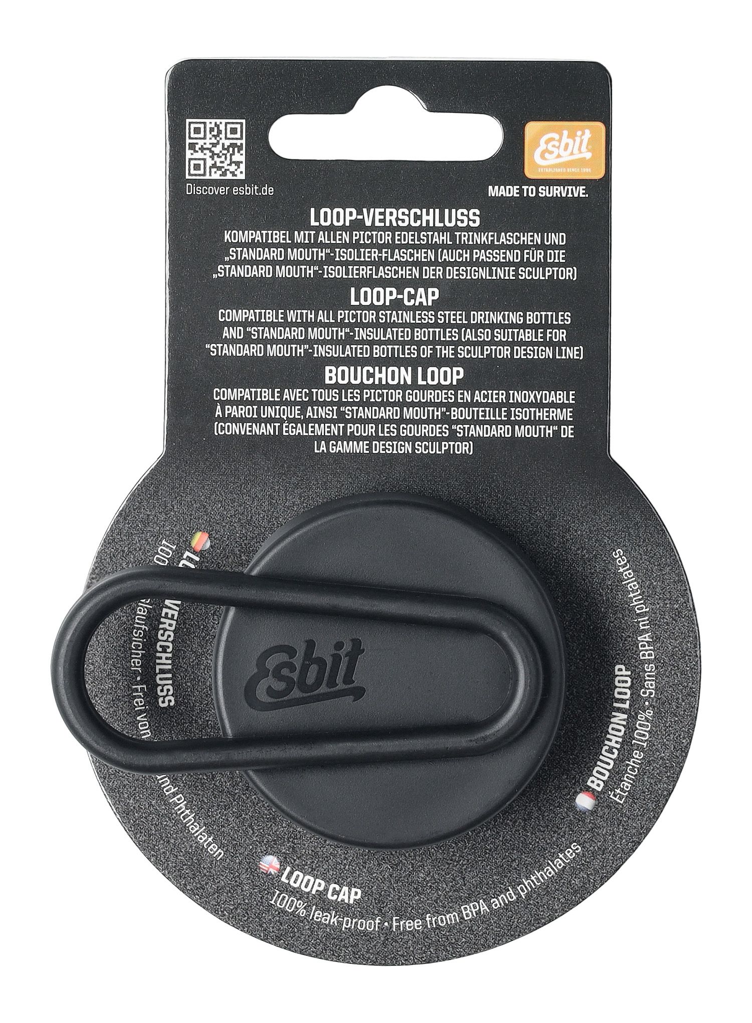 Korek do butelek Esbit Pictor Stopper - black