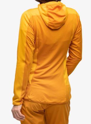 Bluza rozpinana damska Haglofs L.I.M Mid Fast Hood - yellow/desert yellow