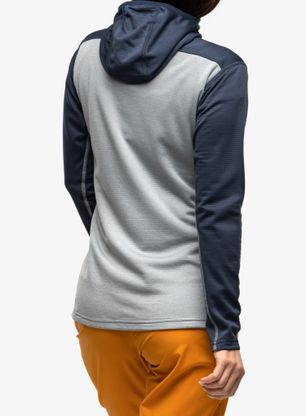 Bluza rozpinana damska Haglofs ROC Flash Mid Hood - tarn blue/concrete