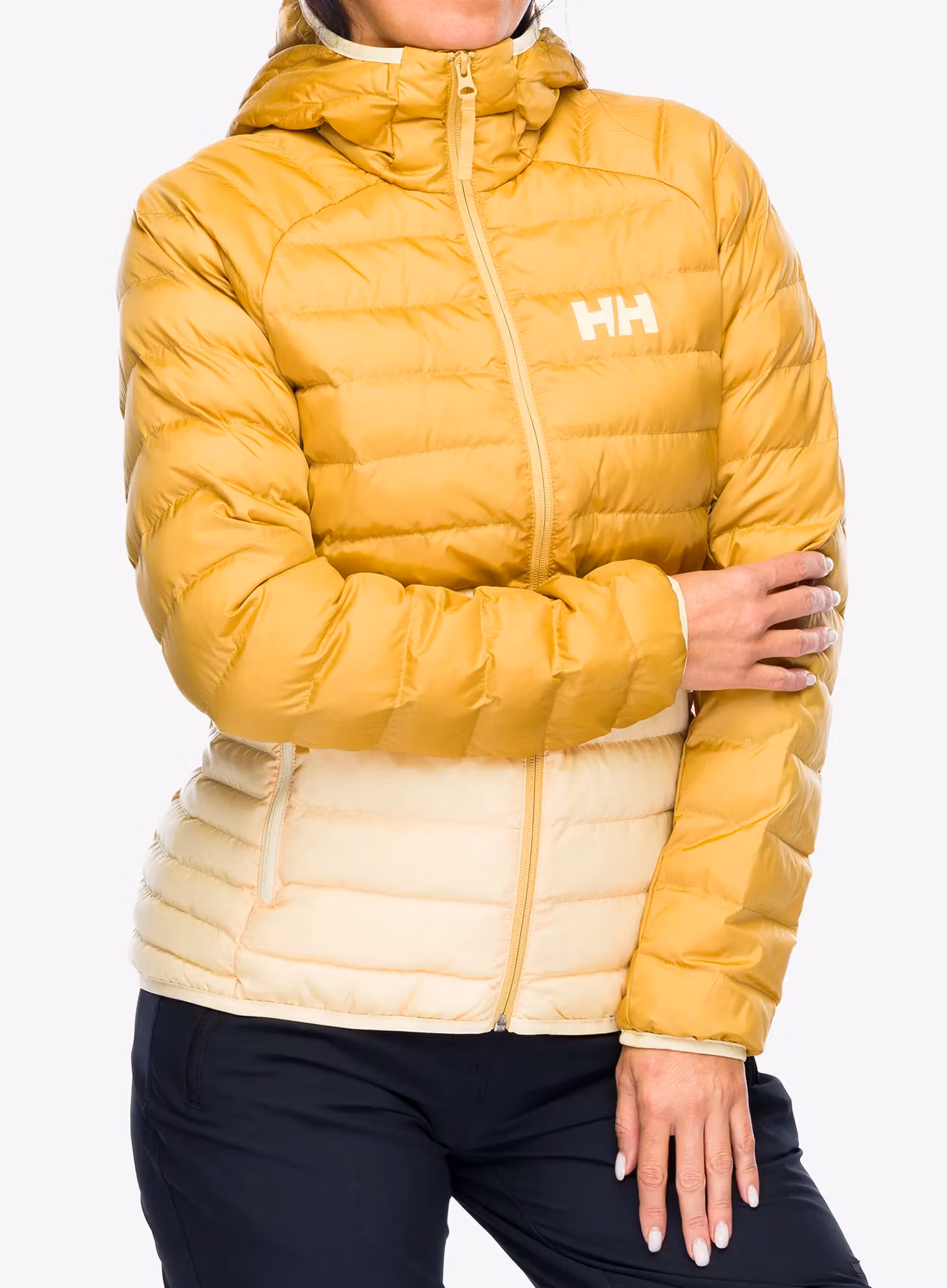 Kurtka ocieplana damska Helly Hansen Banff Hooded Insulator - yellow cream/sand