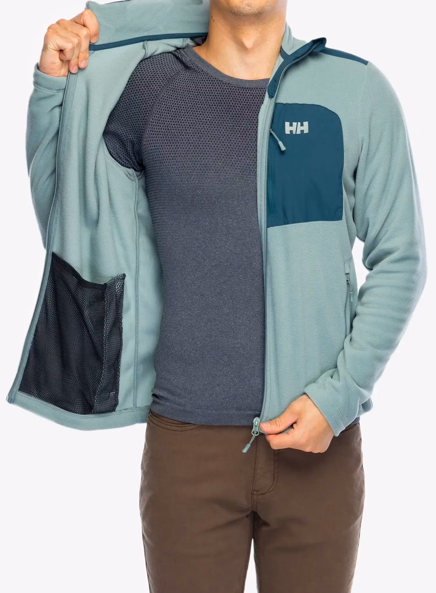 Bluza z zamkiem Helly Hansen Daybreaker Block Jacket - cactus