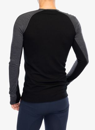 Bluza termiczna Icebreaker 200 ZoneKnit LS Crewe - jet/metro