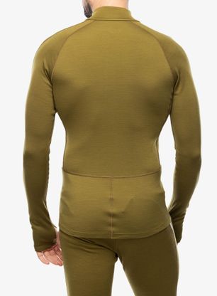 Bluza termoaktywna Icebreaker 300 MerinoFine Polar LS Half Zip - algae