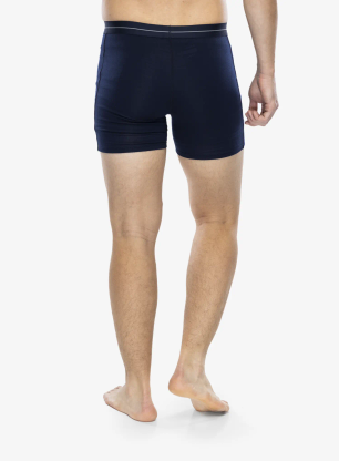 Bokserki termoaktywne Icebreaker Anatomica Boxers wFly - midnight navy