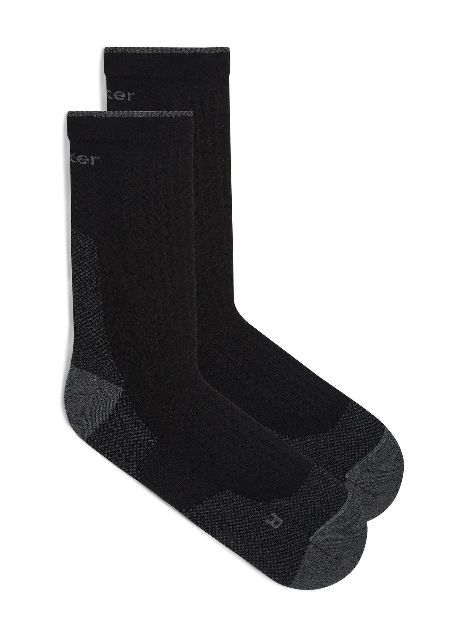 Turistické ponožky Icebreaker Merino Hike+ Ultralight Crew - black/obsidian