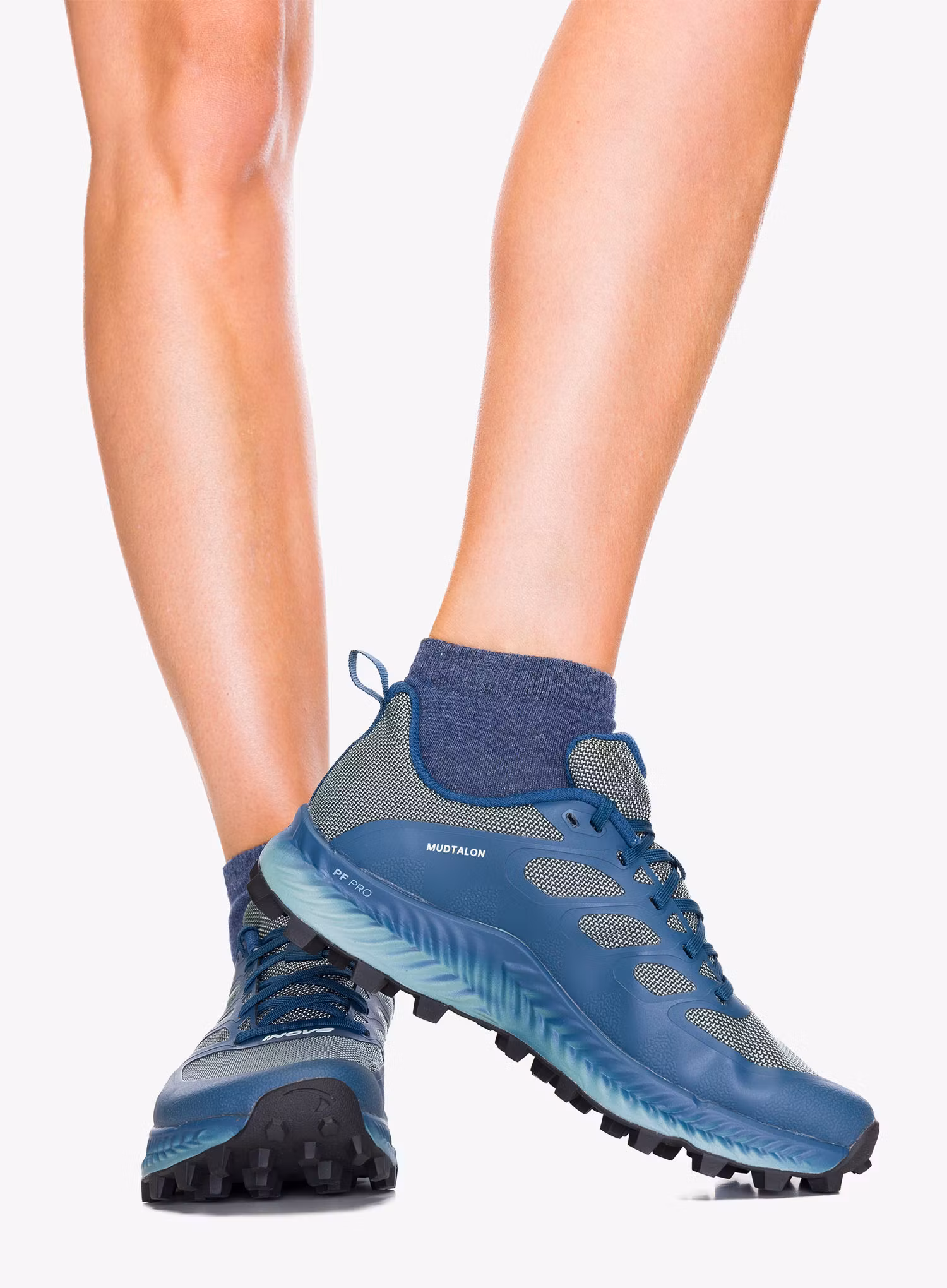 Buty trailowe damskie Inov-8 MudTalon Precision - storm blue/navy