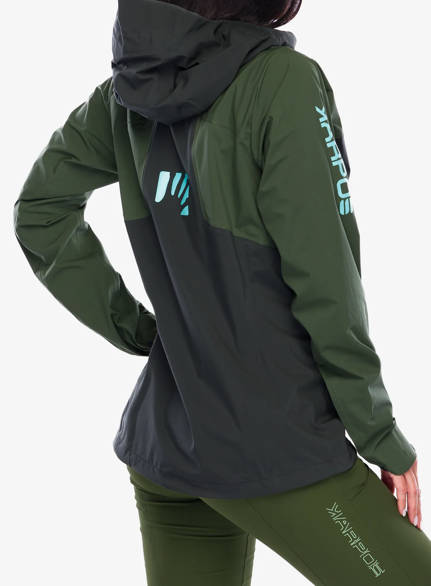 Kurtka damska Karpos Valsesia Shell Jacket - black sand/thyme