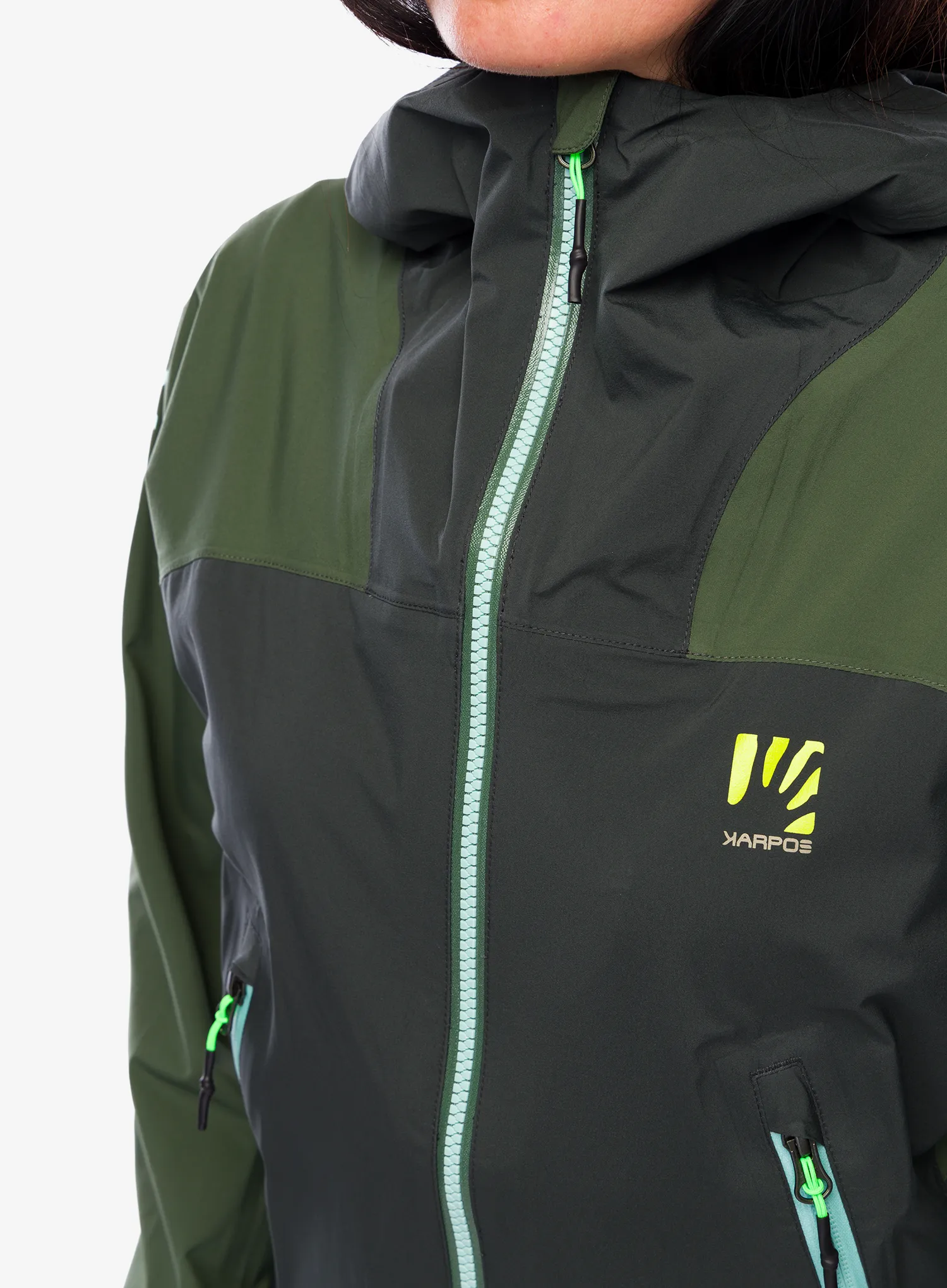 Kurtka damska Karpos Valsesia Shell Jacket - black sand/thyme