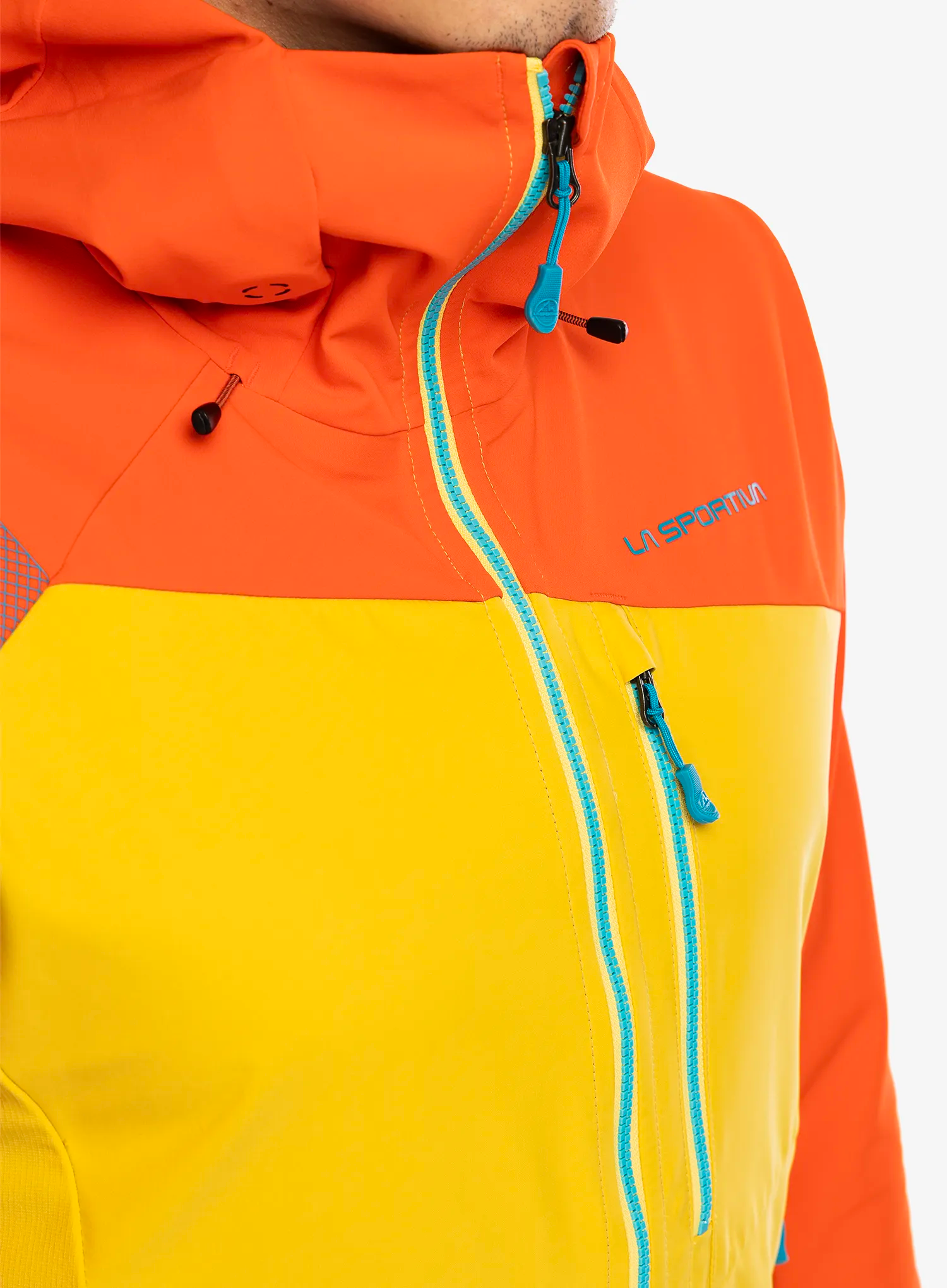 Kurtka softshell La Sportiva Alpine Guide Windstopper Jacket - bamboo/cherry tomato