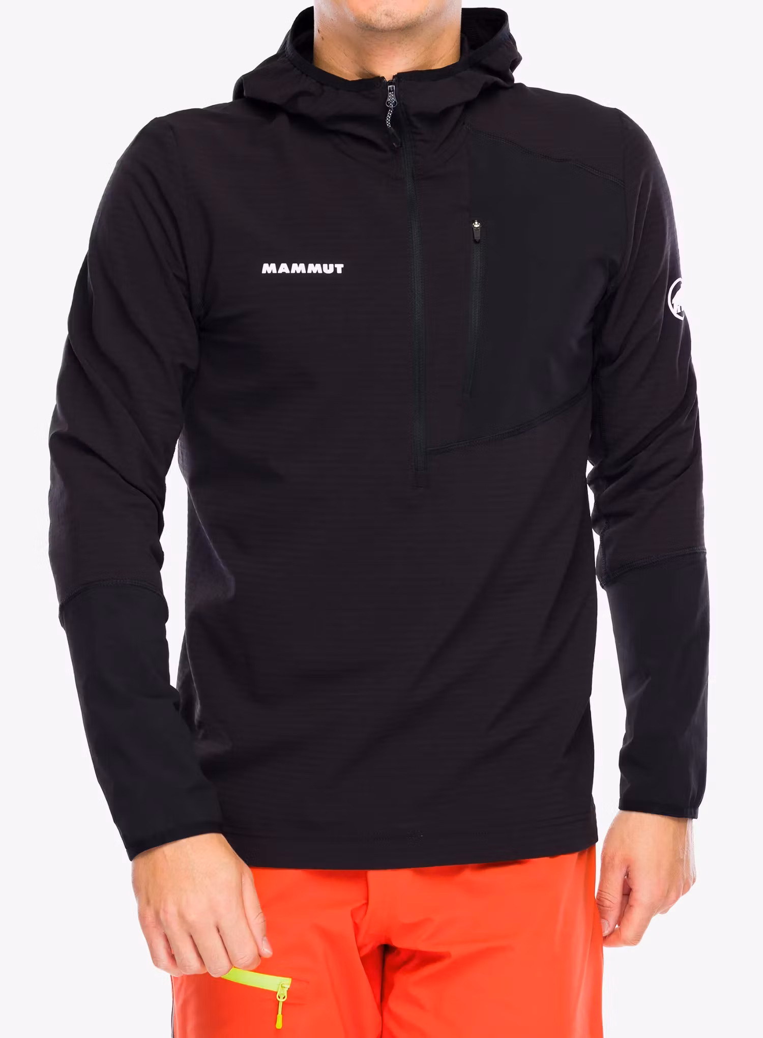 Bluza Mammut Madris Light ML Half Zip Hoody - black