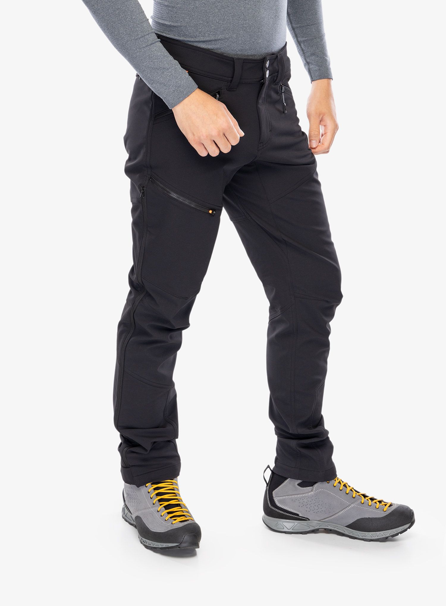 Spodnie softshell Mammut Zinal Guide SO Hybrid Pants - black