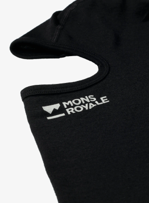 Kominiarka Mons Royale B3 Merino Balaclava - black