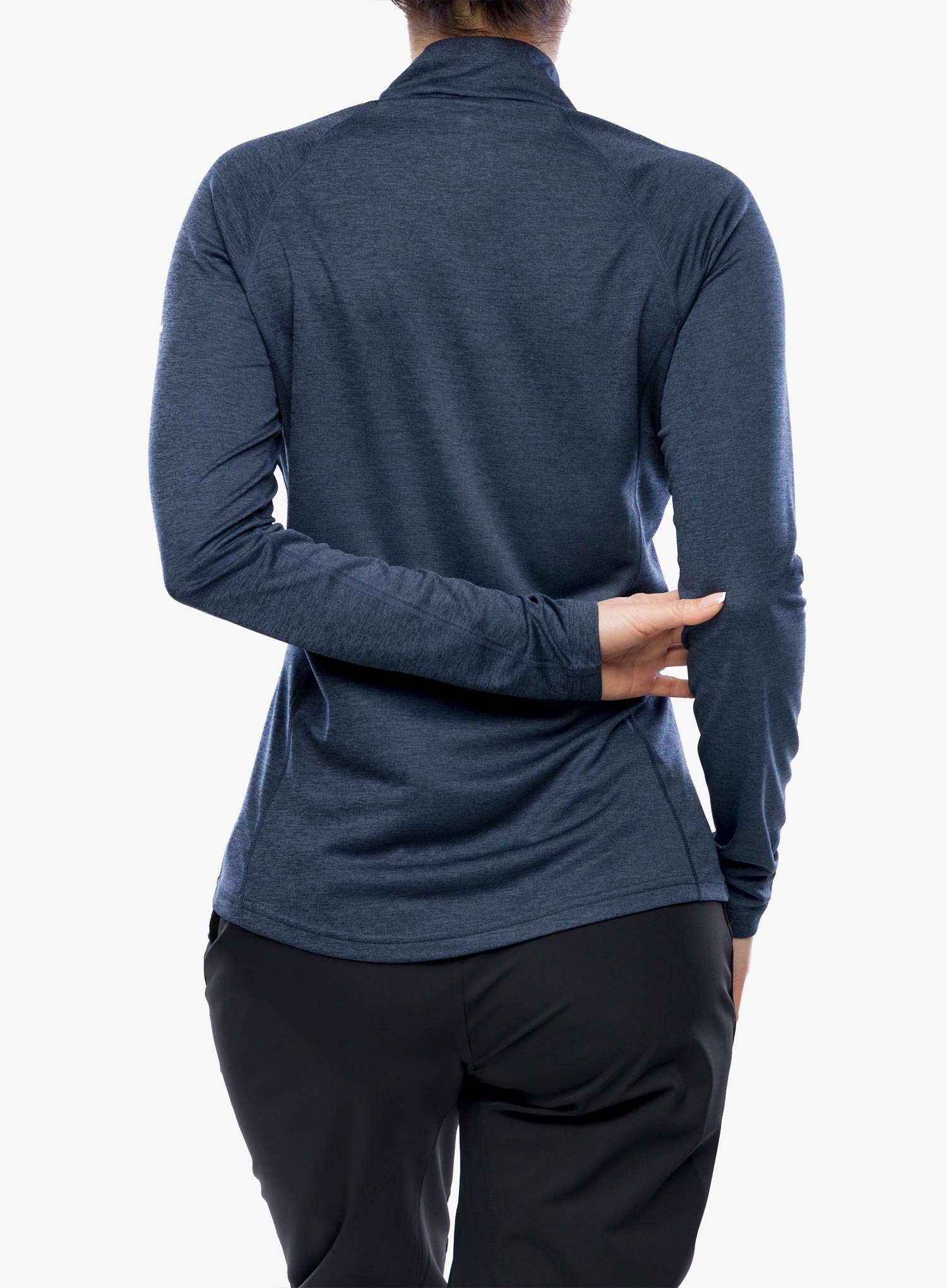 Bluza termoaktywna damska Montane Dart Zip Neck - eclipse blue