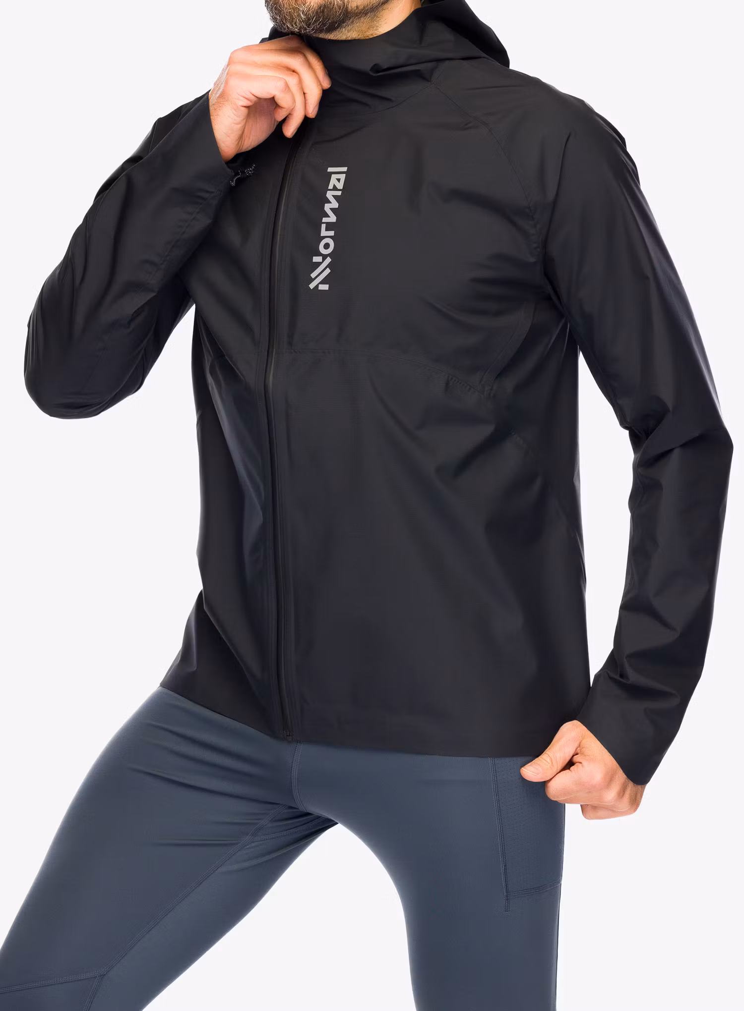 Kurtka przeciwdeszczowa NNormal Trail Rain Jacket - black