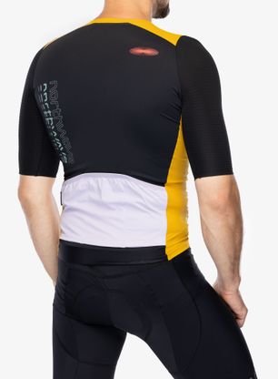 Koszulka kolarska Northwave Extreme Evo Jersey Short Sleeve - ochre/black
