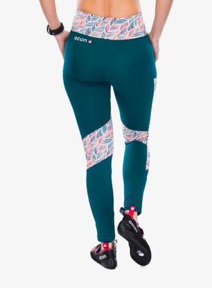 Legginsy wspinaczkowe Ocun Rhea Leggings - green deep teal