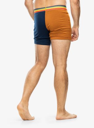 Bokserki termoaktywne męskie Ortovox 185 Rock N Wool Boxer - deep ocean