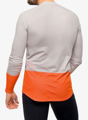 Bluza rowerowa POC MTB Pure L/S Jersey - granite grey/zink orange