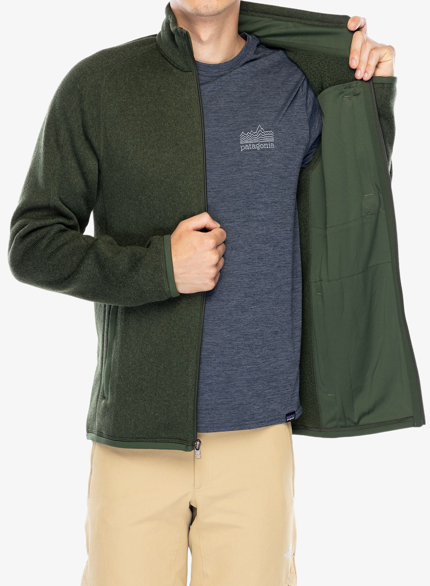Polar Patagonia Better Sweater Jacket - torrey pine green