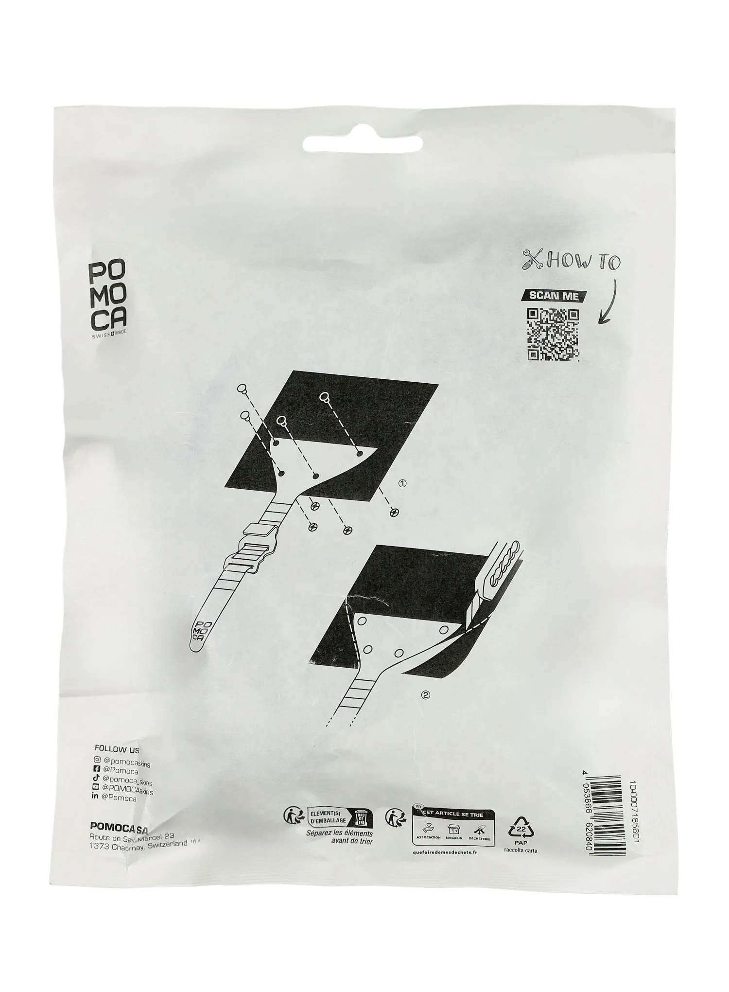 Zaczepy do fok Pomoca Back Fix Tail Strap V3 1 Pair