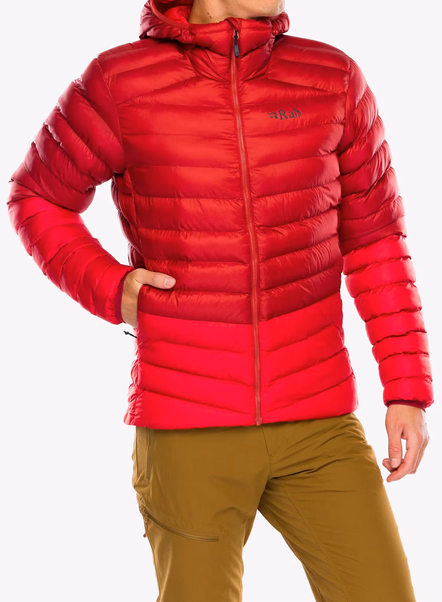 Kurtka ocieplana Rab Cirrus Alpine - tuscan red/dark horizon