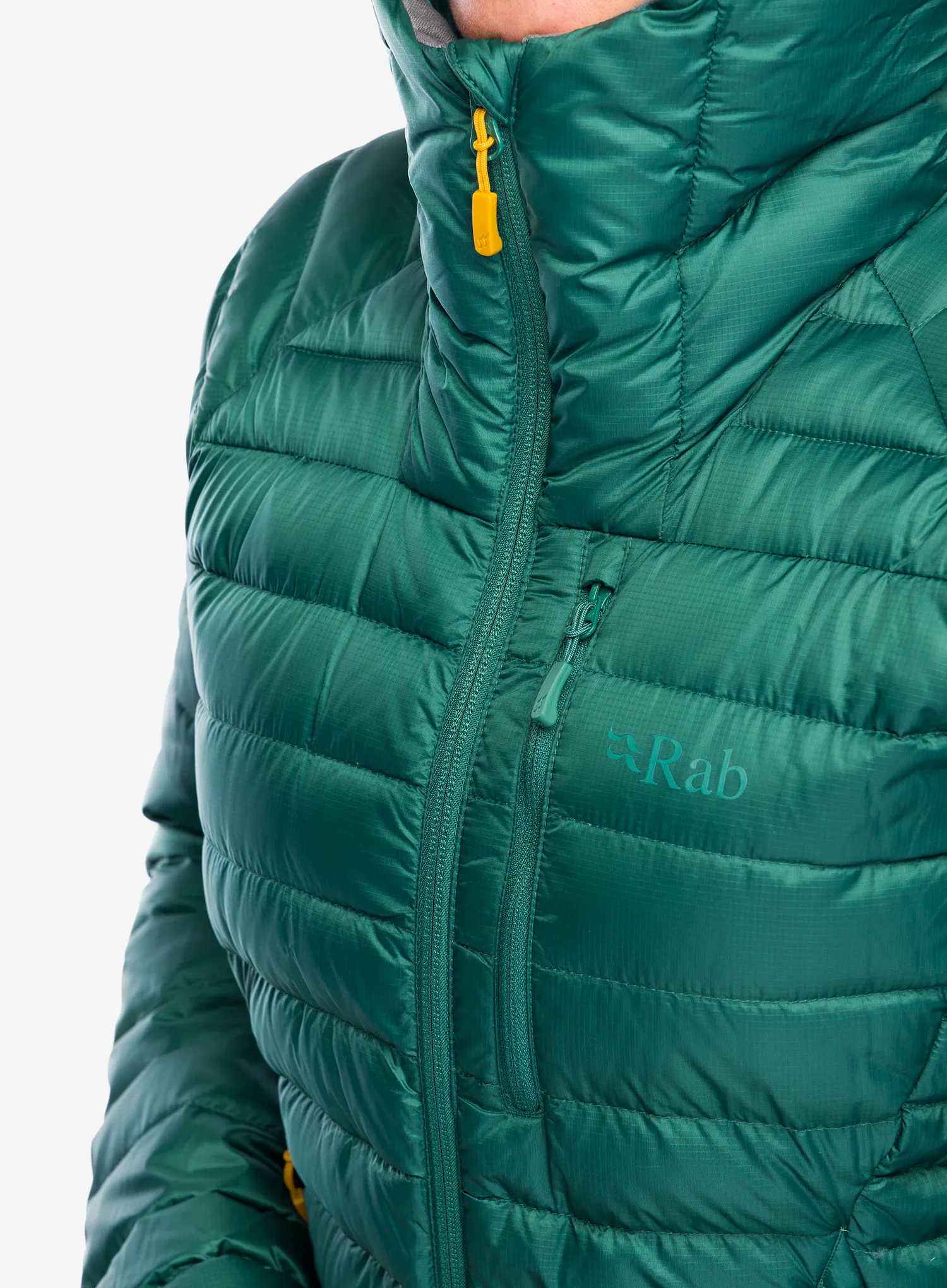 Kurtka puchowa damska Rab Microlight Alpine Jacket - green slate