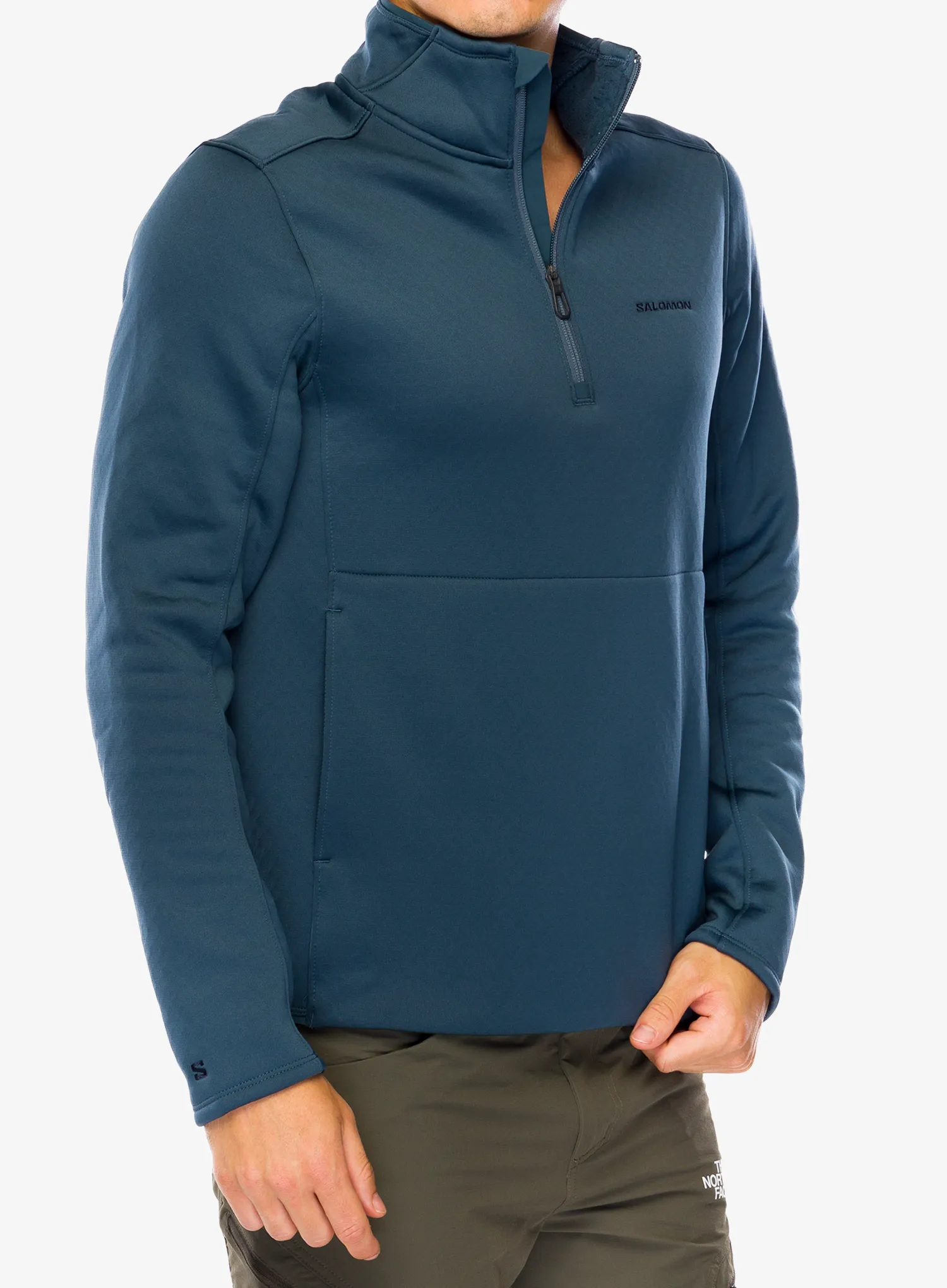 Bluza bez kaptura Salomon Essential Warm Hz Mid - midnight navy