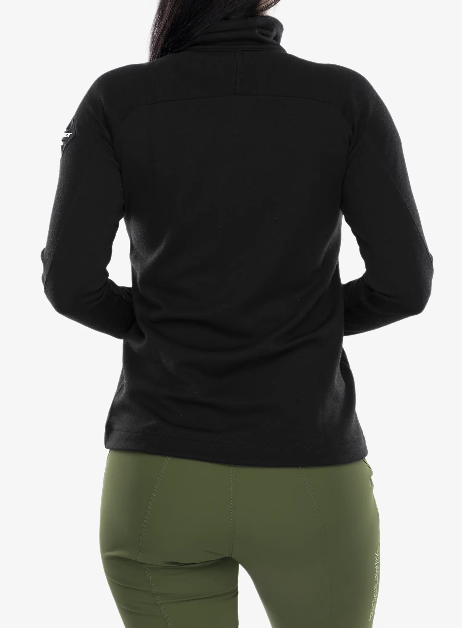 Bluza damska Sensor Merino UP Fleece Full Zip - black