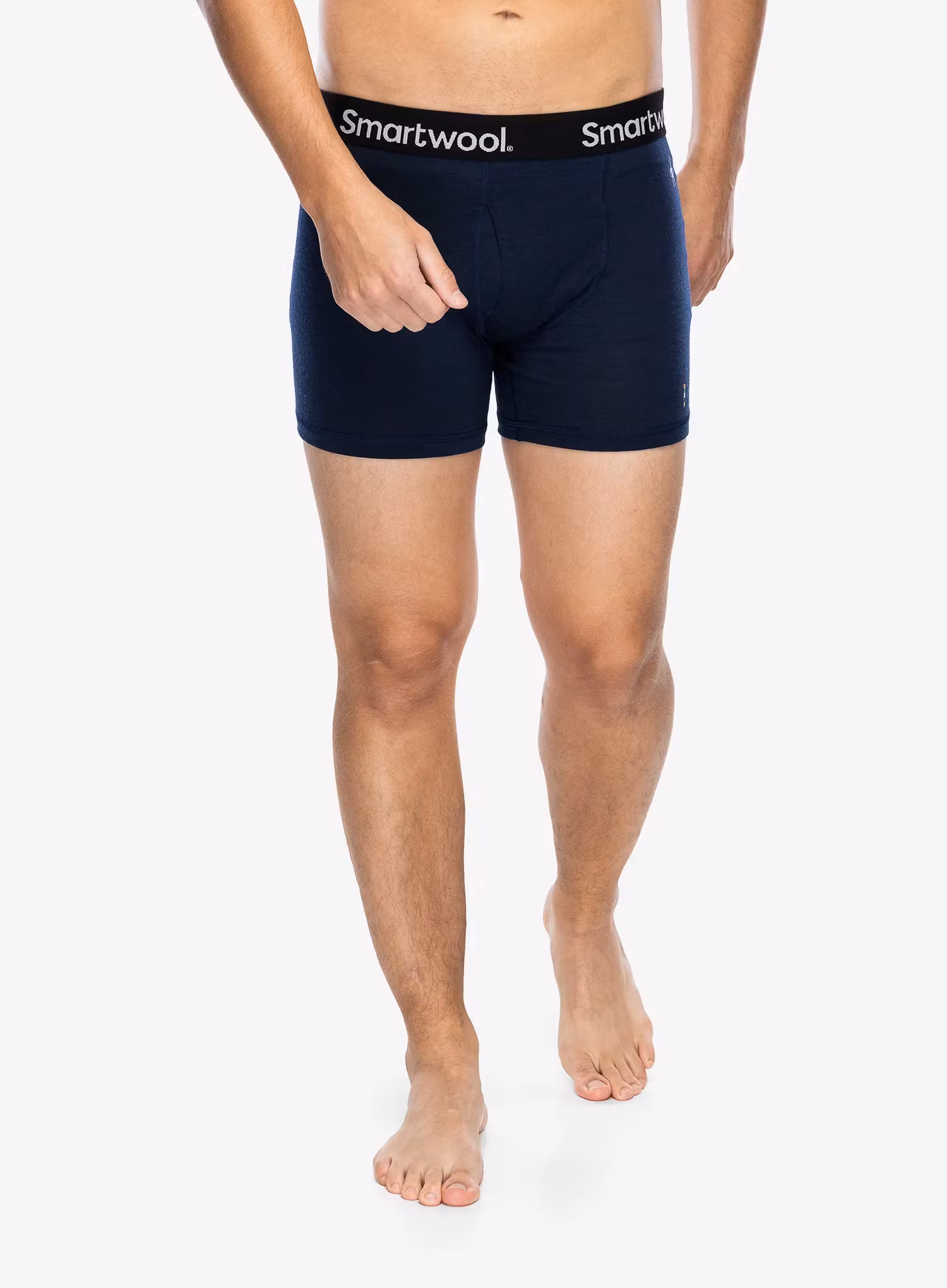 Bokserki termoaktywne Smartwool Merino Boxer Brief Boxed - deep navy