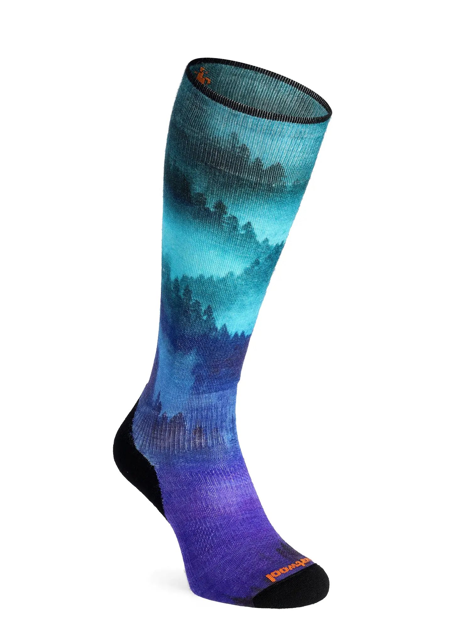 Lyžařské ponožky Smartwool Ski Targeted Cushion Compression Print OTC Socks - black