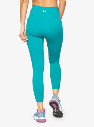 Legginsy damskie Under Armour Meridian Ankle Leg Pintuk - coastal teal/metallic silver