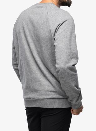 Bluza bez kaptura Under Armour Rival Fleece Crew - castlerock light heather/white