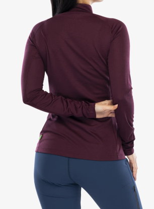 Bluza termoaktywna damska Vaude Larice Light Shirt II - cassis uni