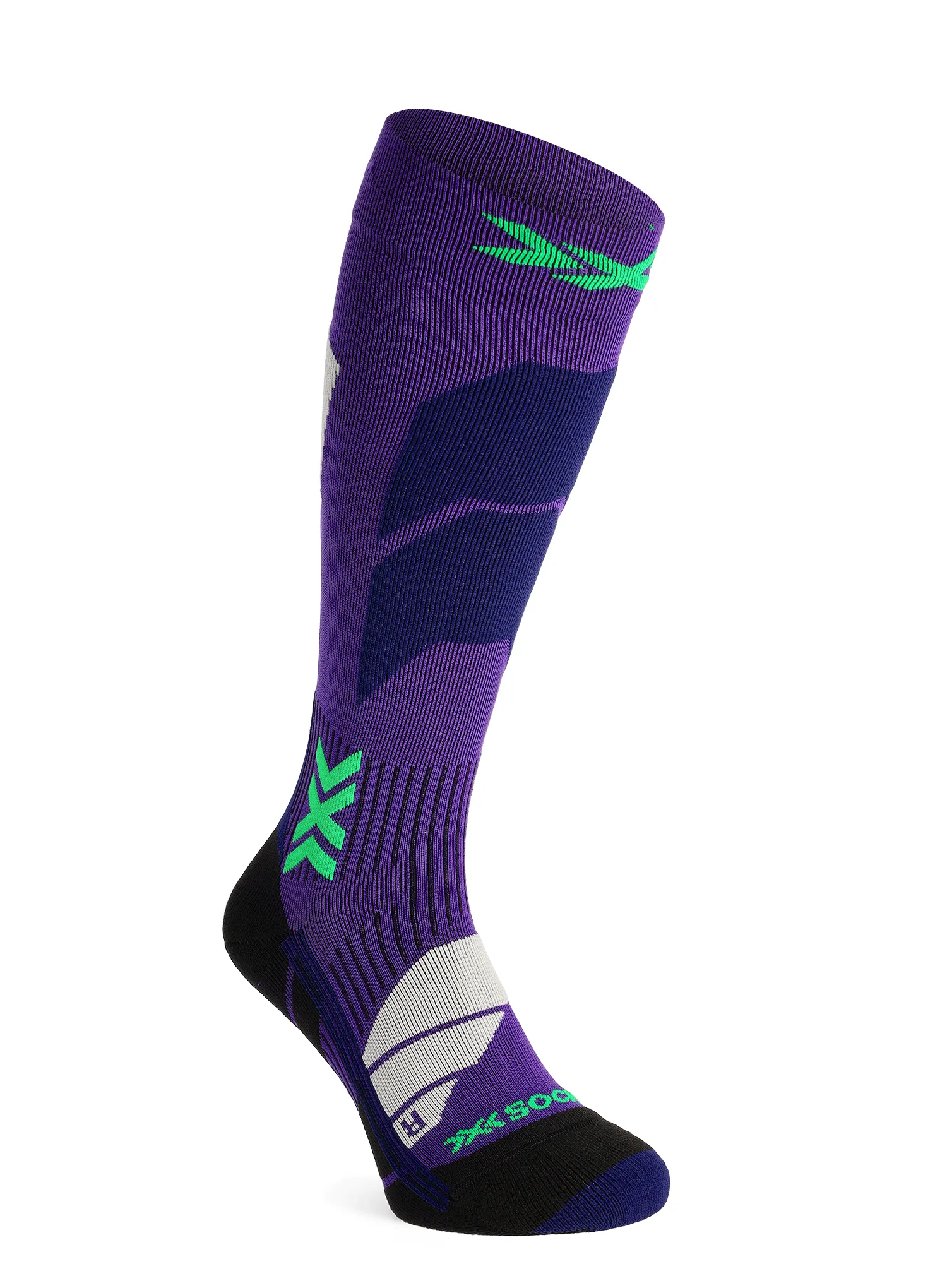 Skarpety narciarskie damskie X-Socks Ski Perform OTC - deep purple/light sand