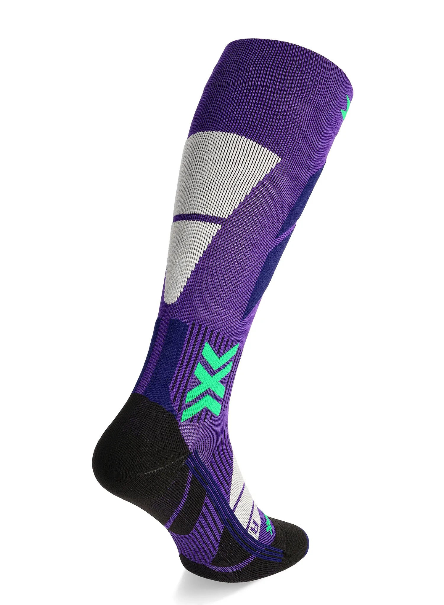 Skarpety narciarskie damskie X-Socks Ski Perform OTC - deep purple/light sand
