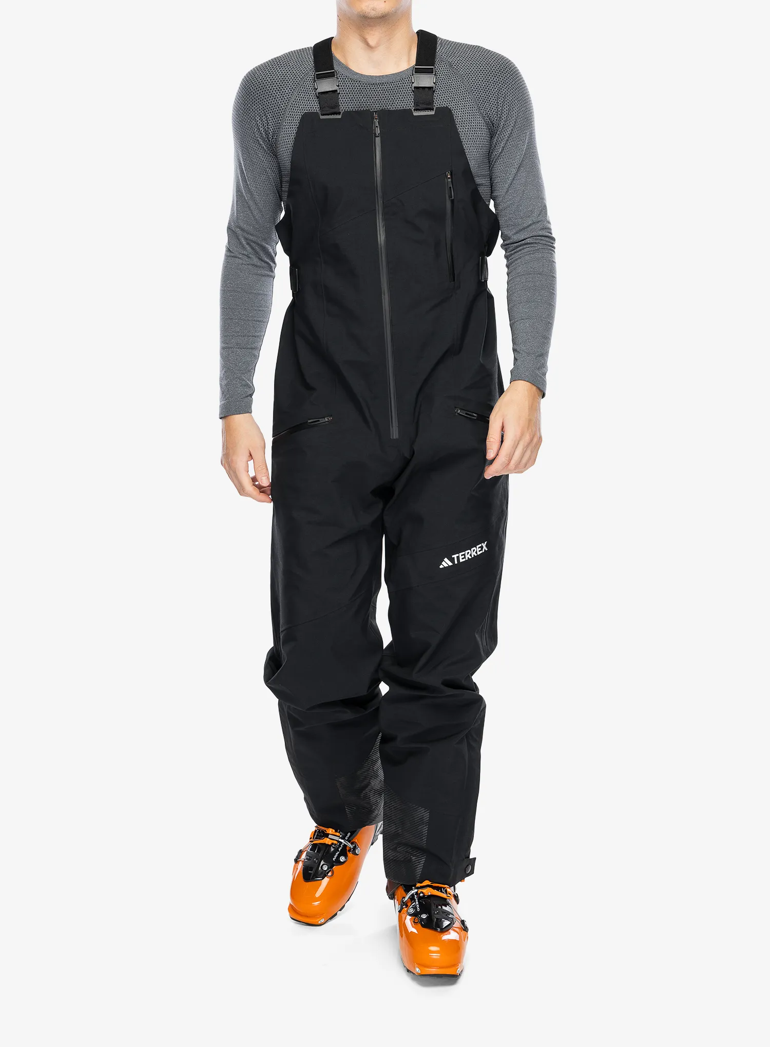 Spodnie z membraną adidas TERREX Techrock 3L GORE-TEX C-Knit Bib Pants - black