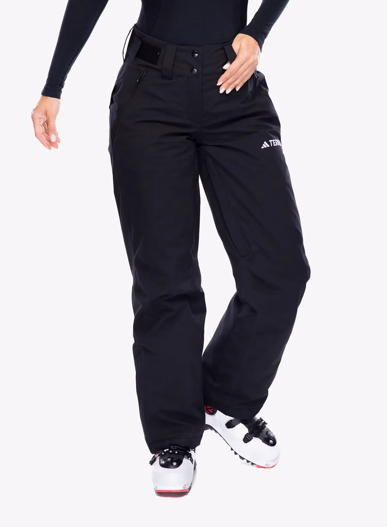 Spodnie narciarskie damskie adidas TERREX Xperior 2L Insulated Stretch Pants - black/white
