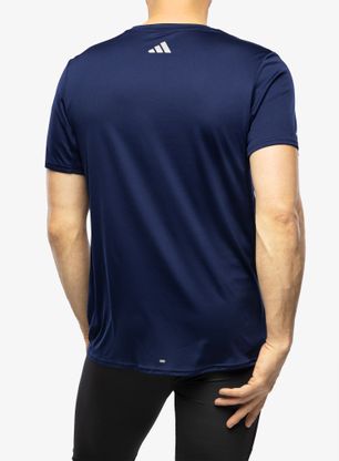 Koszulka do biegania adidas Brand Love Graphic Tee - dark blue/blue fusion